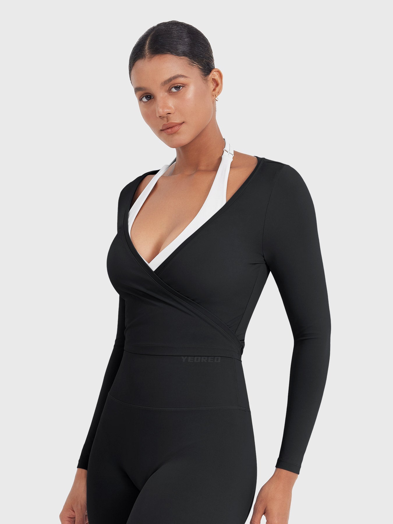Long Sleeve Ballet Wrap Top