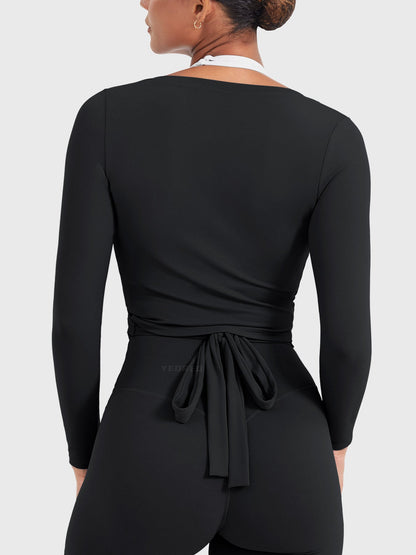 Long Sleeve Ballet Wrap Top