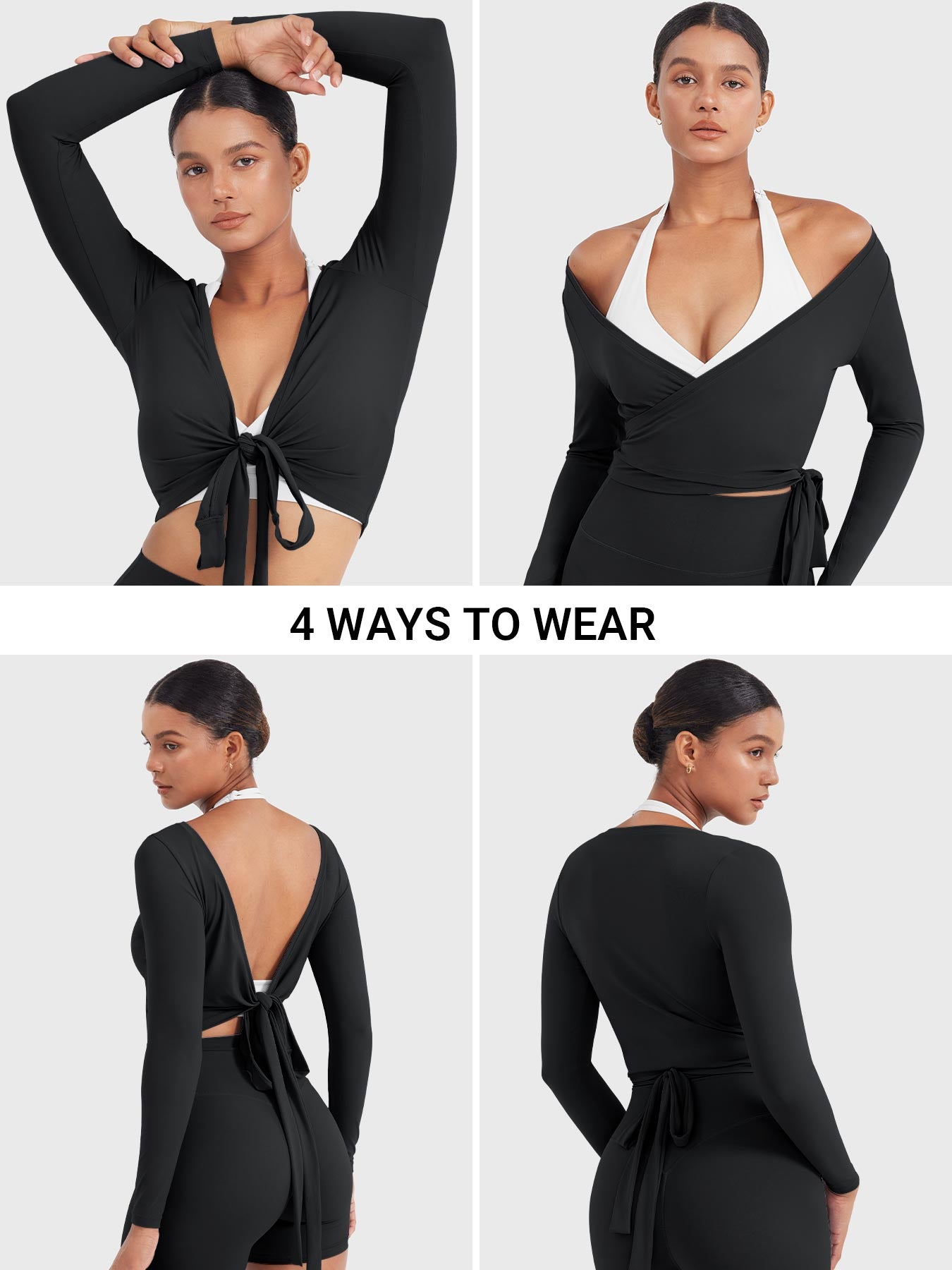 Long Sleeve Ballet Wrap Top