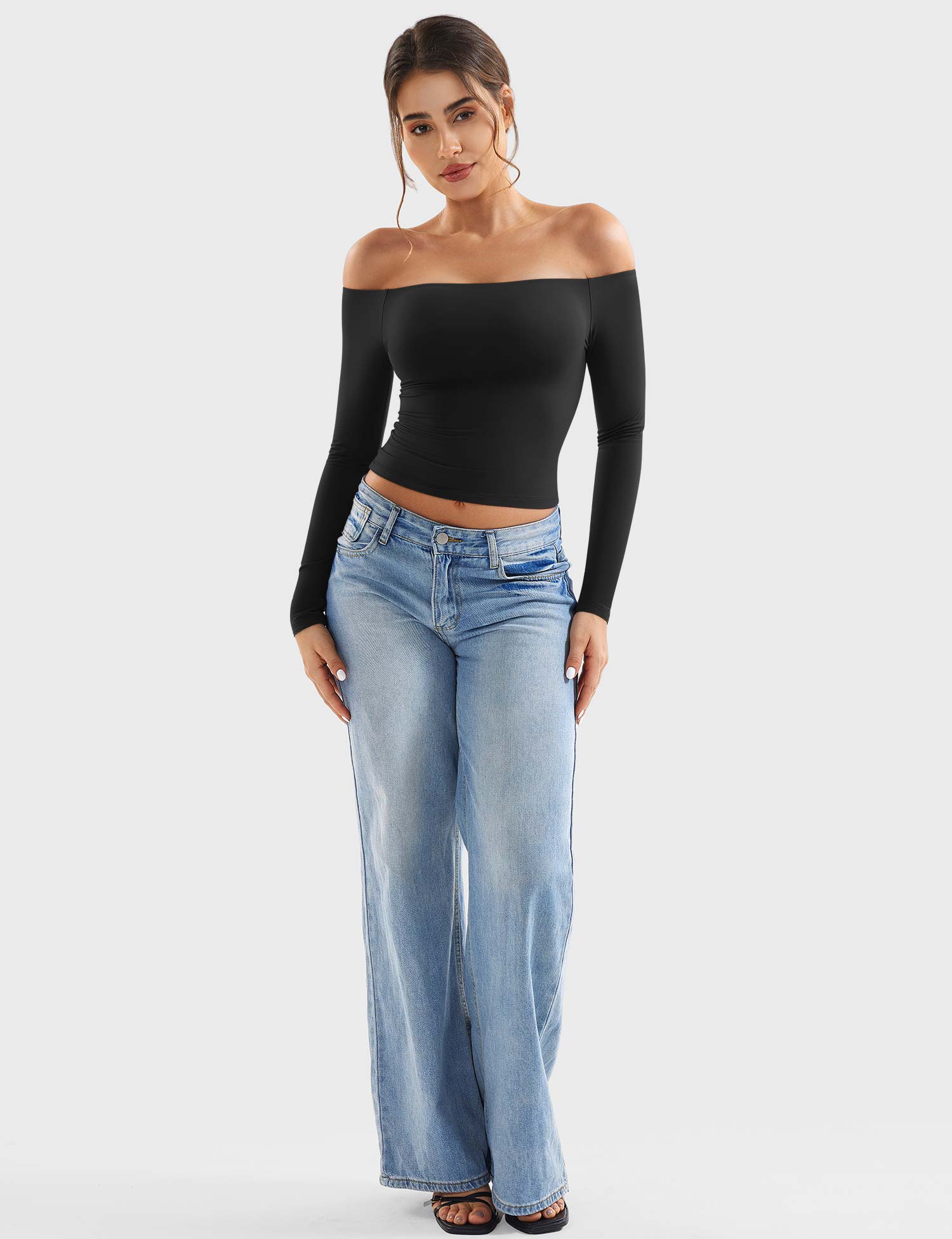 Off Shoulder Crop Top