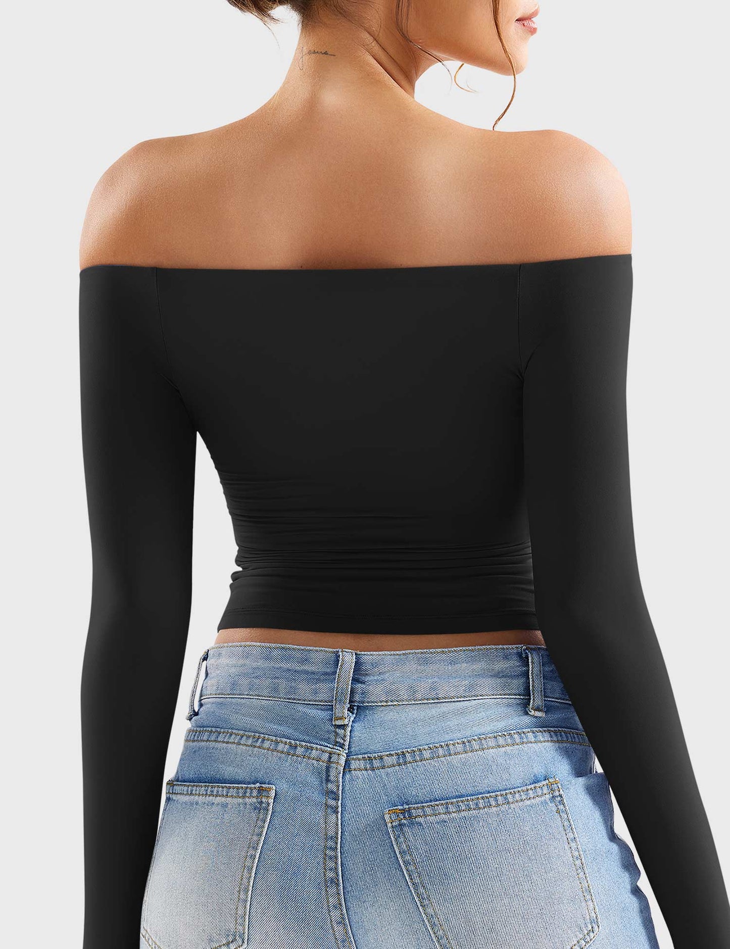 Off Shoulder Crop Top