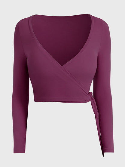 Long Sleeve Ballet Wrap Top