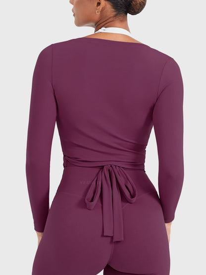 Long Sleeve Ballet Wrap Top