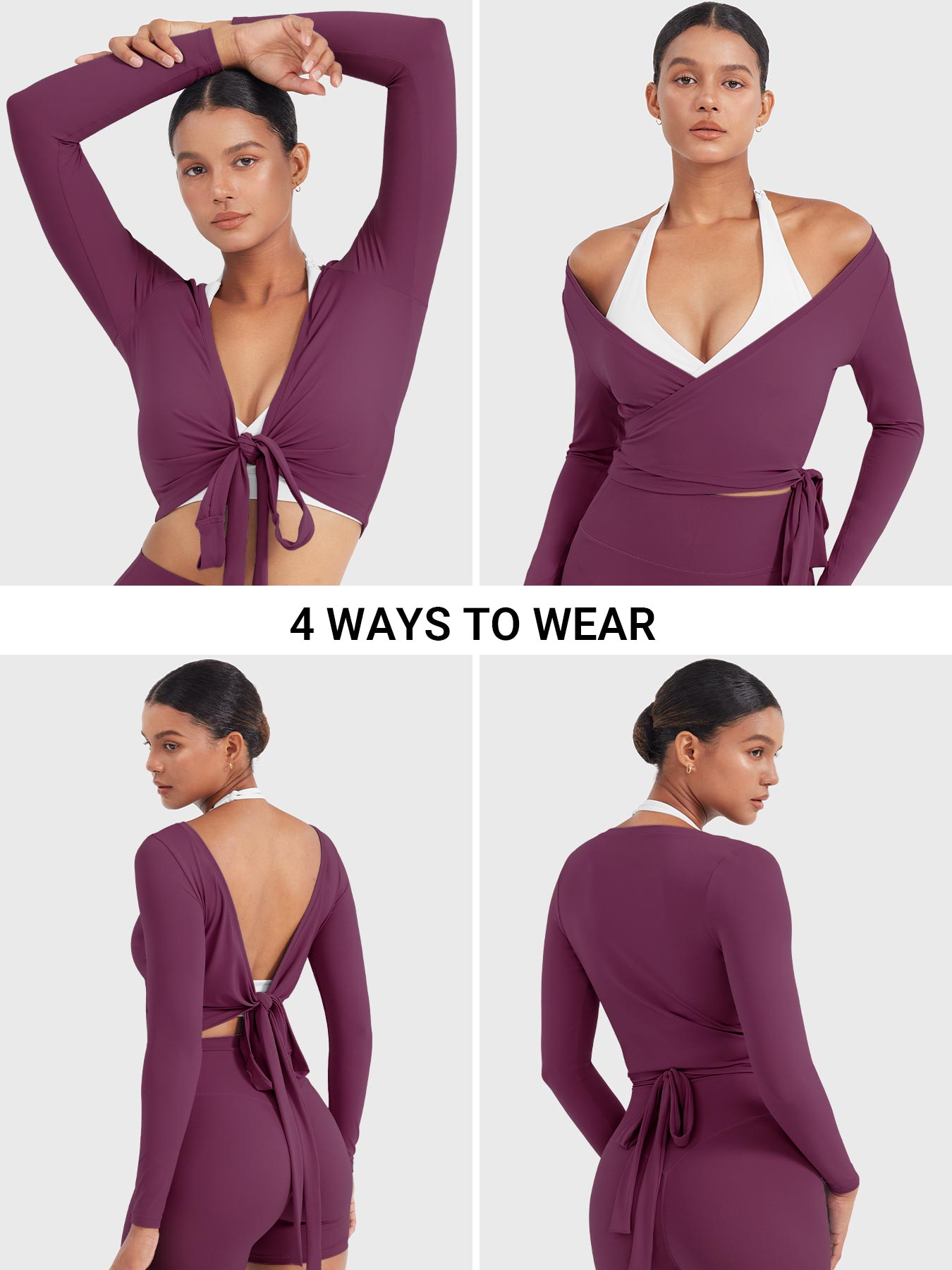 Long Sleeve Ballet Wrap Top