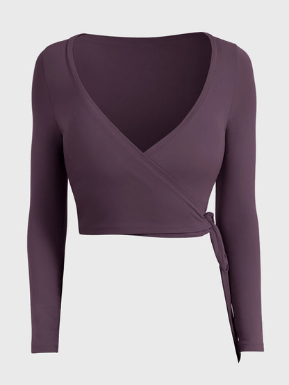 Long Sleeve Ballet Wrap Top