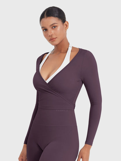 Long Sleeve Ballet Wrap Top