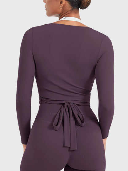 Long Sleeve Ballet Wrap Top