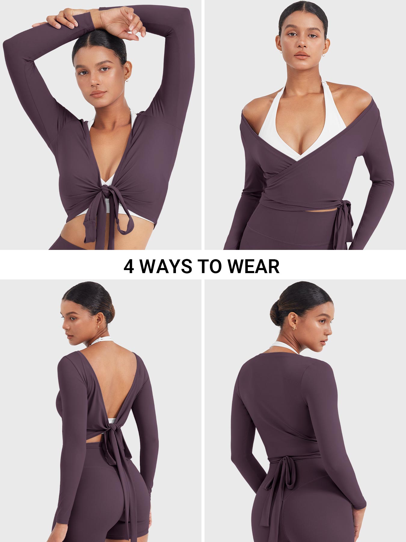 Long Sleeve Ballet Wrap Top
