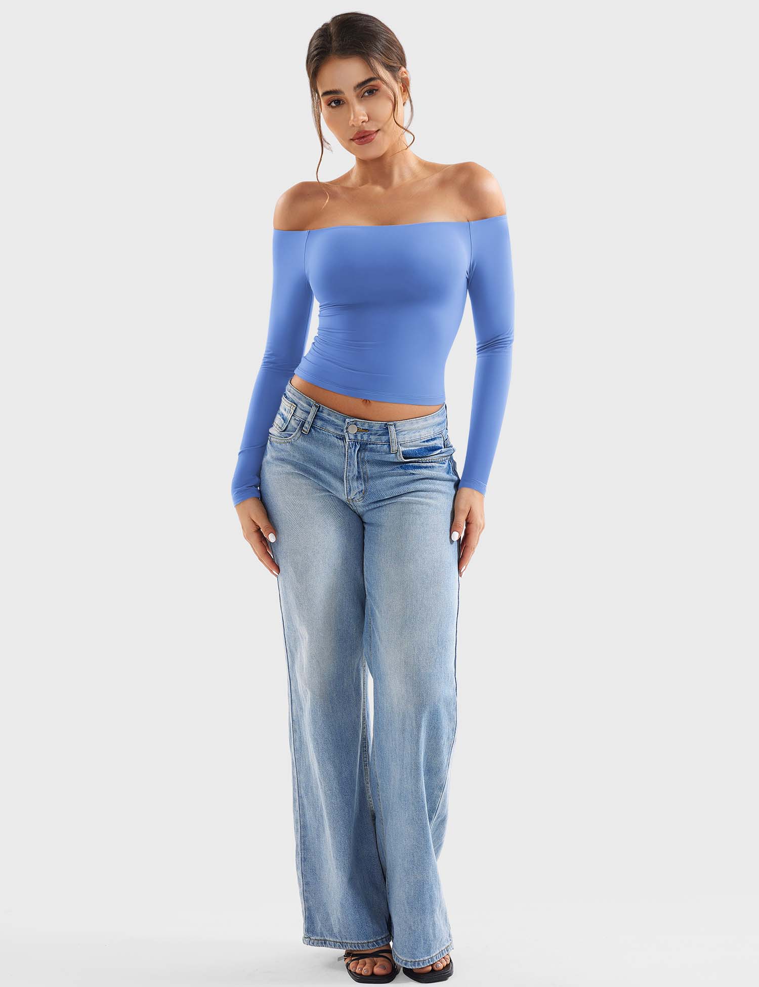 Off Shoulder Crop Top