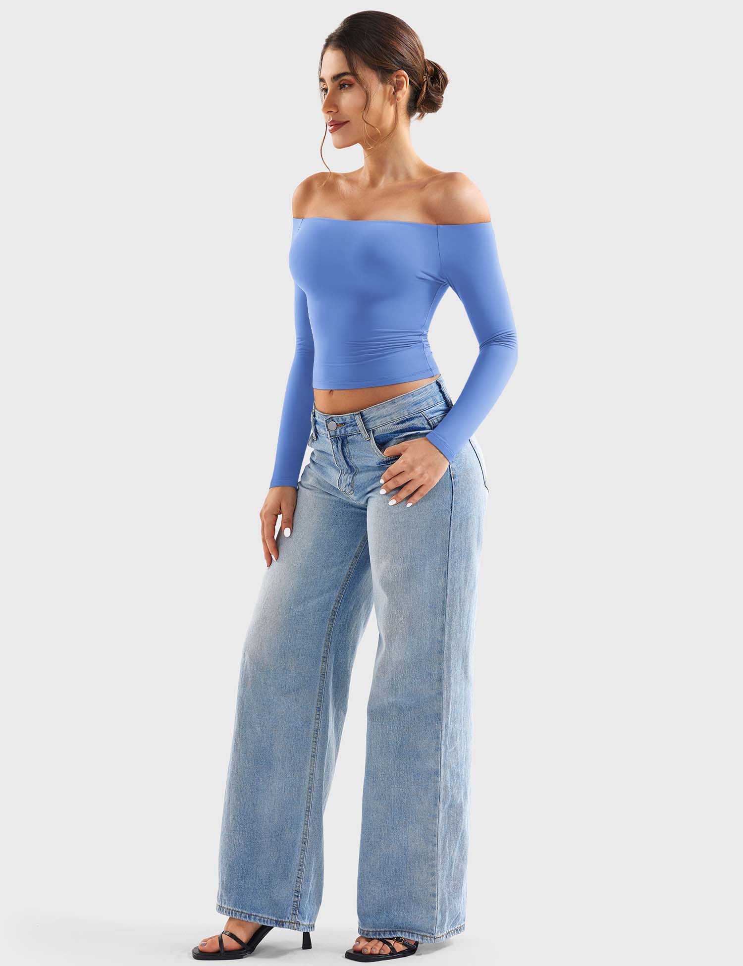 Off Shoulder Crop Top