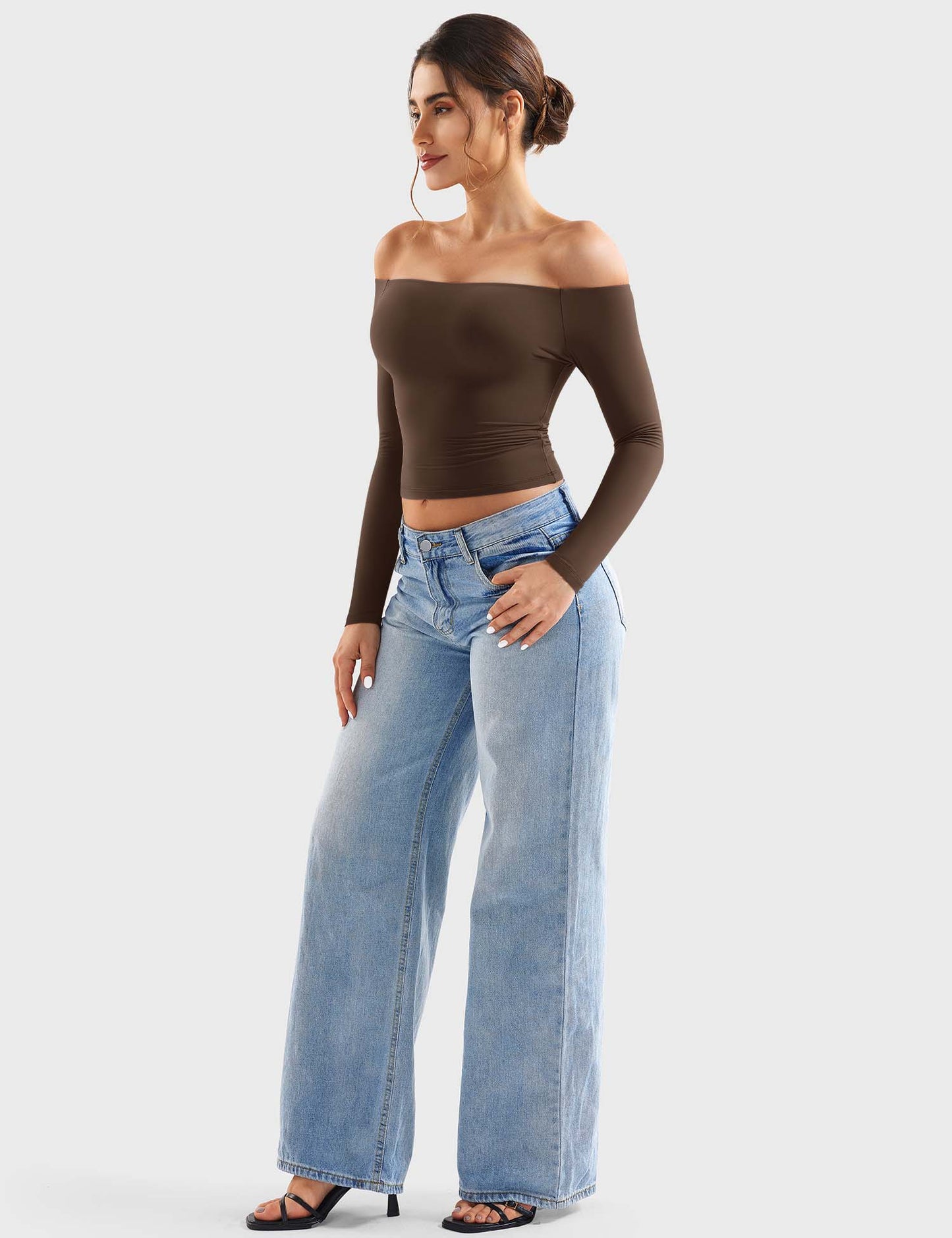 Off Shoulder Crop Top