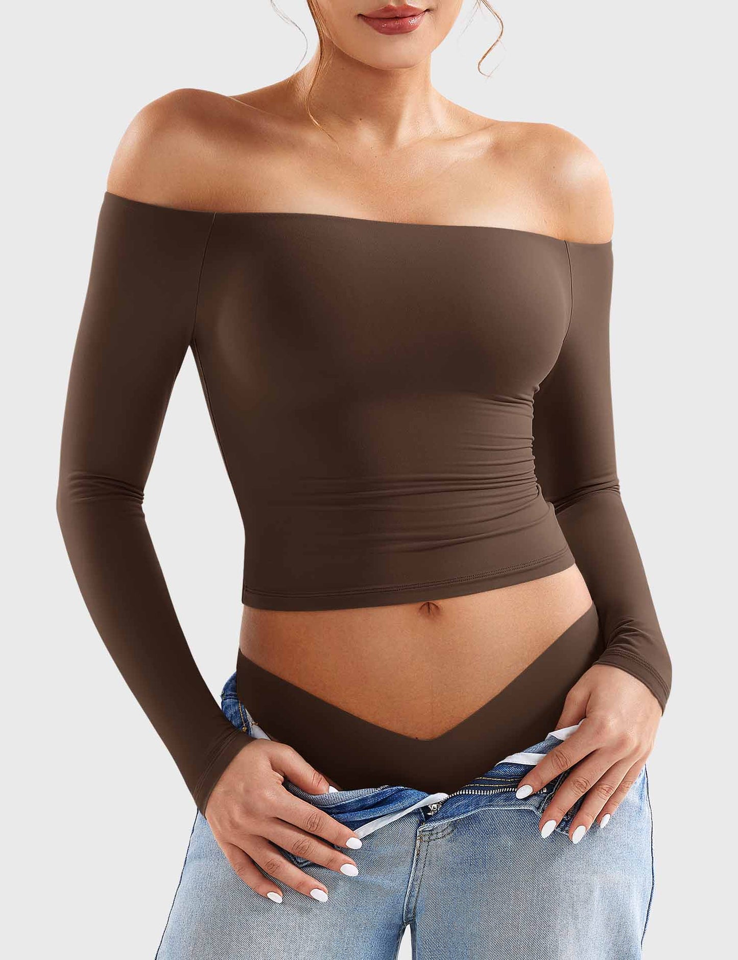 Off Shoulder Crop Top
