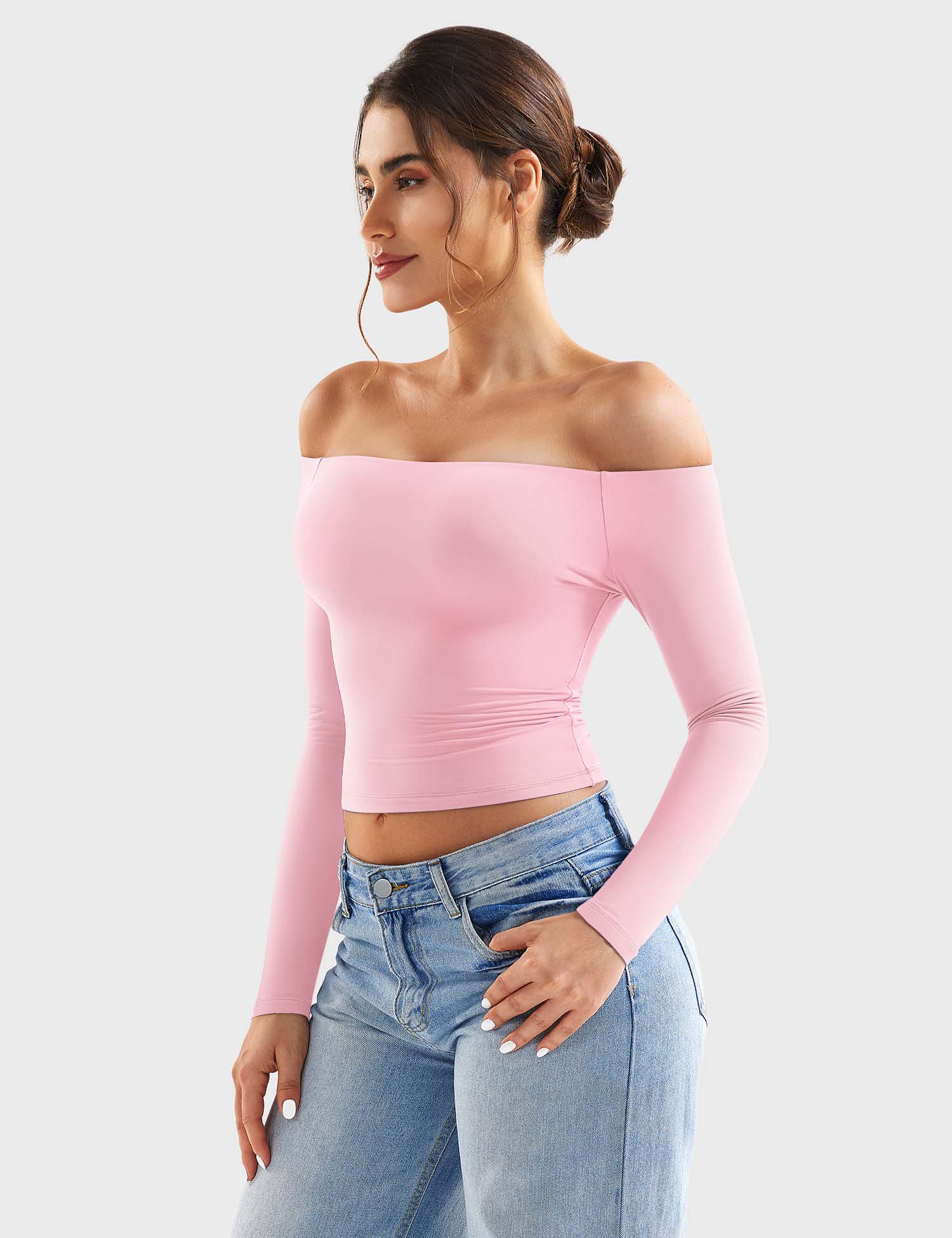 Off Shoulder Crop Top