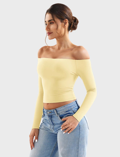 Off Shoulder Crop Top