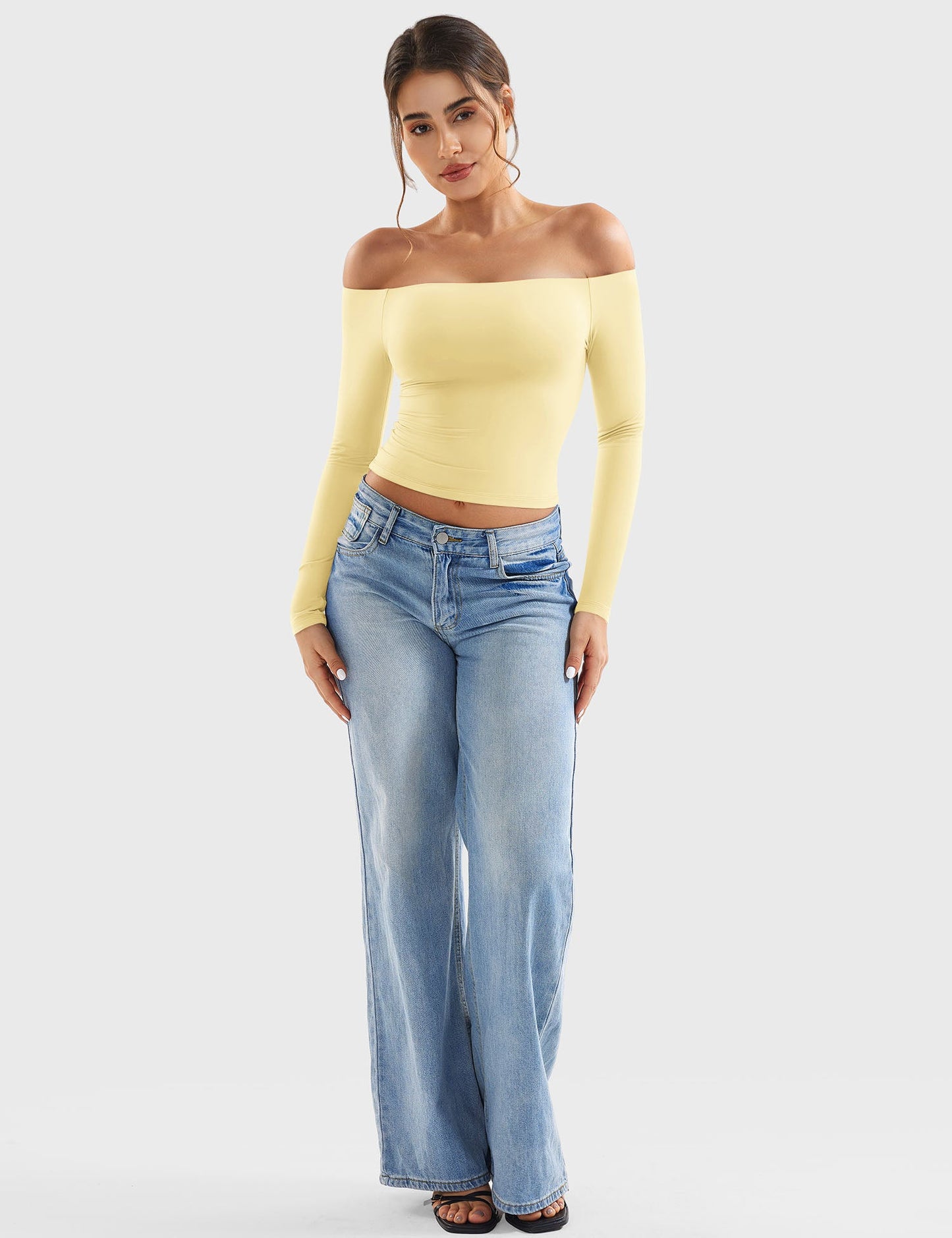 Off Shoulder Crop Top