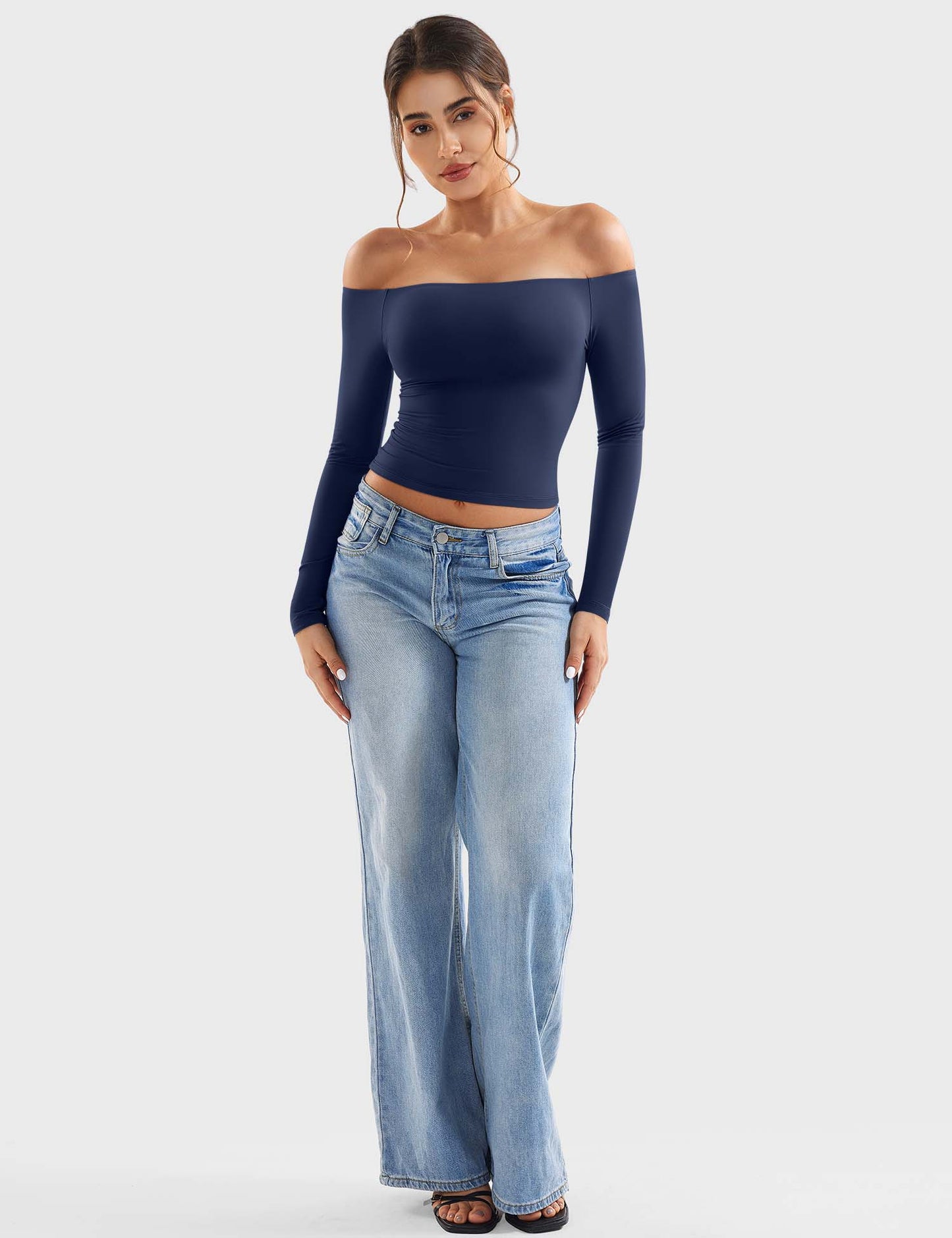 Off Shoulder Crop Top