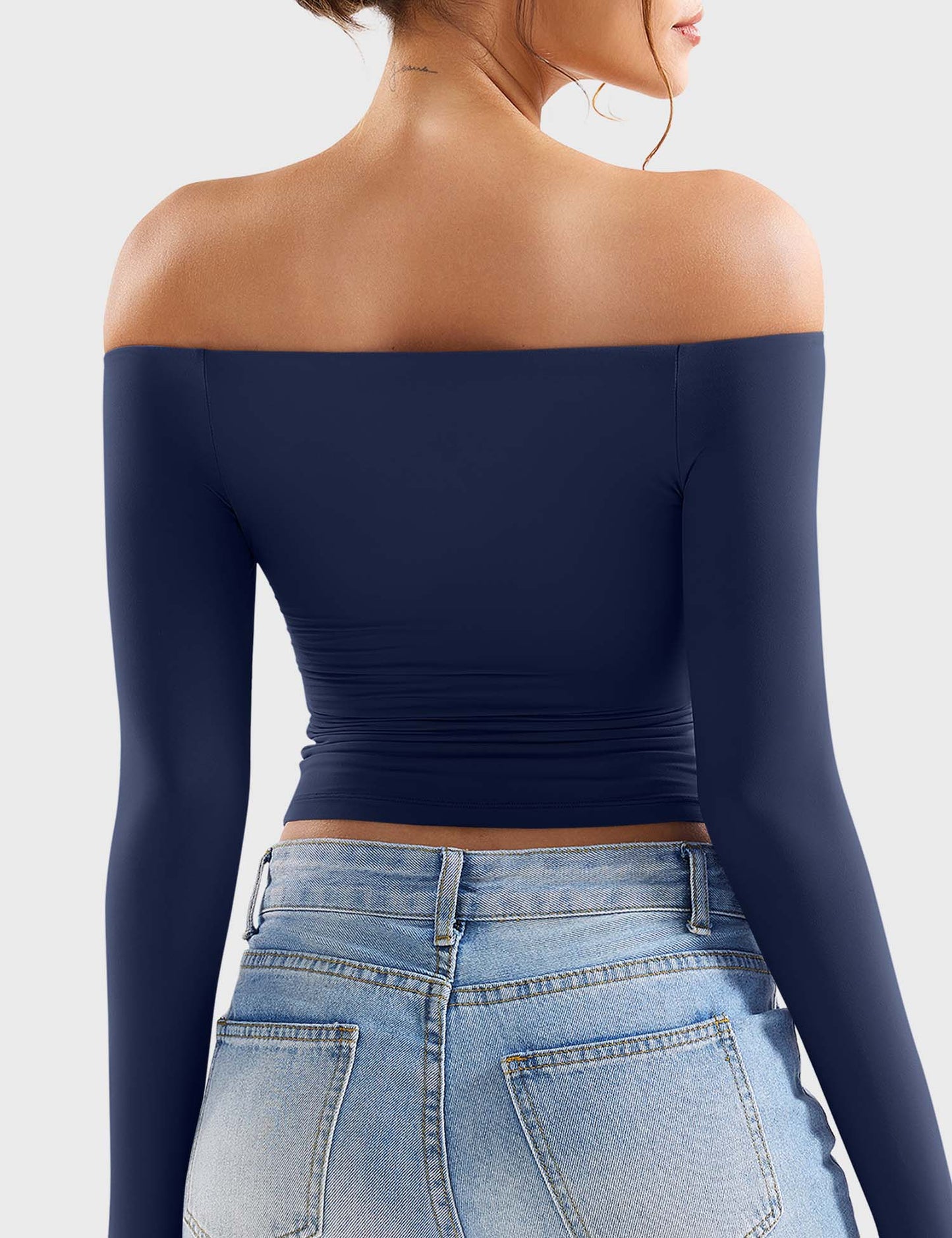 Off Shoulder Crop Top