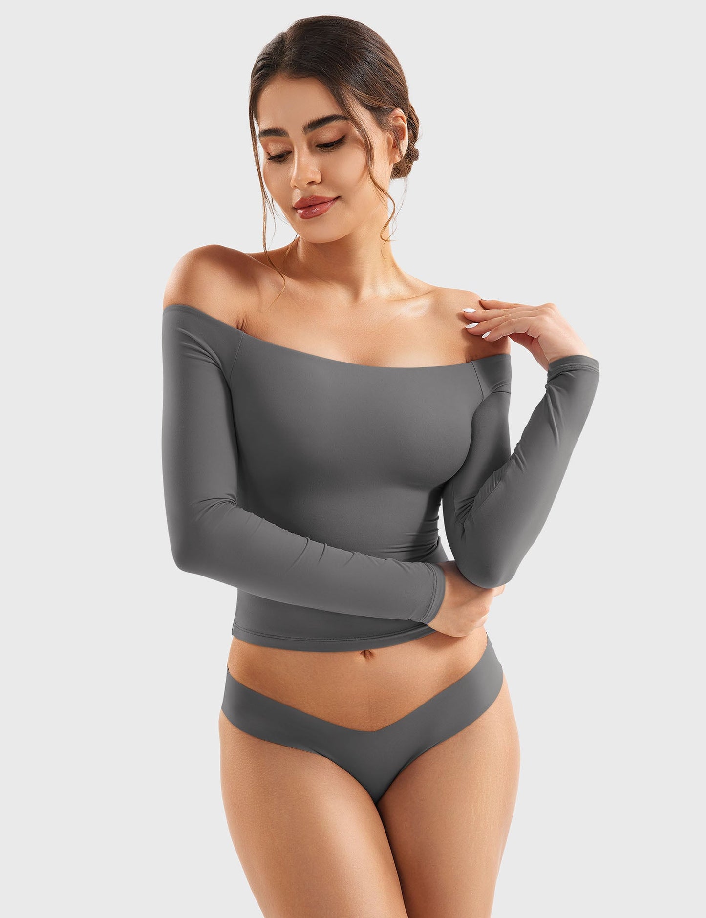 Off Shoulder Crop Top