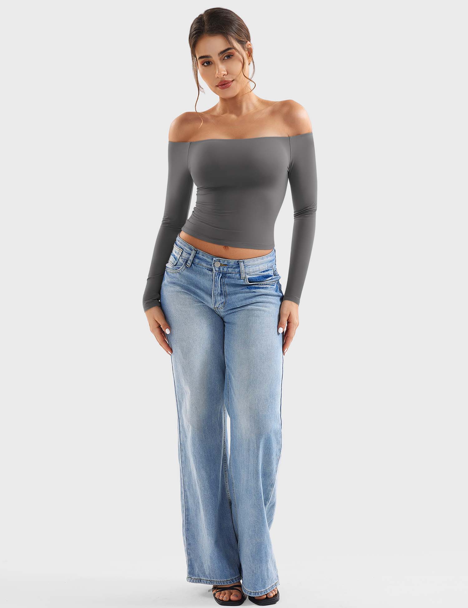 Off Shoulder Crop Top