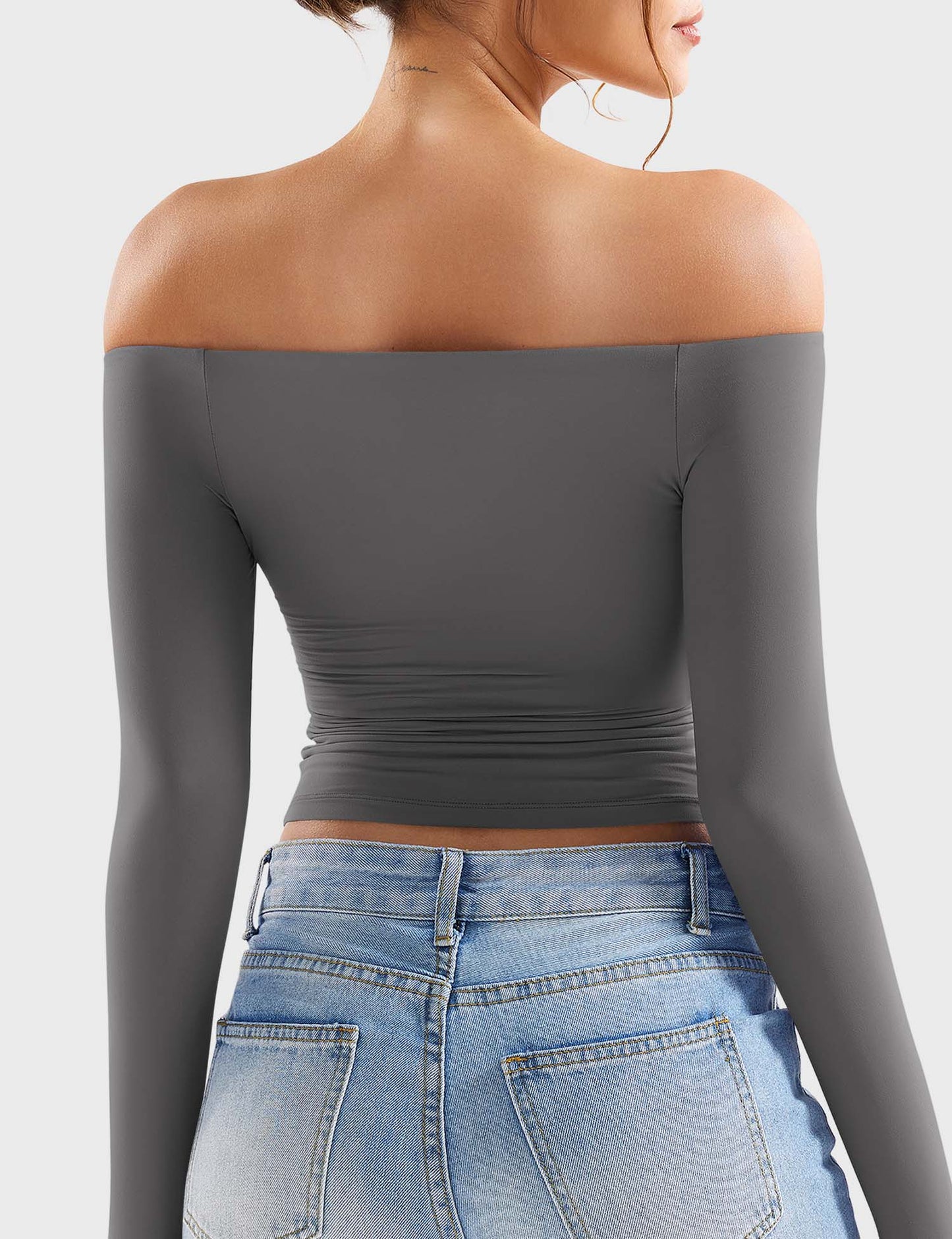 Off Shoulder Crop Top