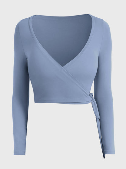 Long Sleeve Ballet Wrap Top