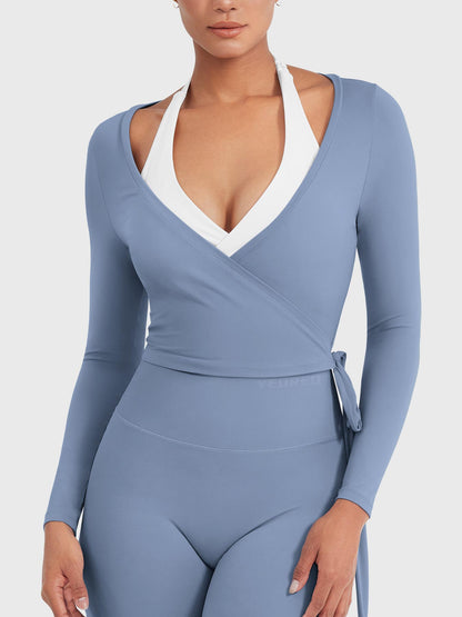 Long Sleeve Ballet Wrap Top