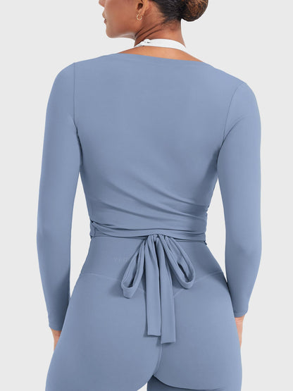 Long Sleeve Ballet Wrap Top