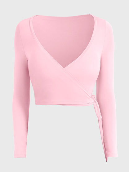 Long Sleeve Ballet Wrap Top
