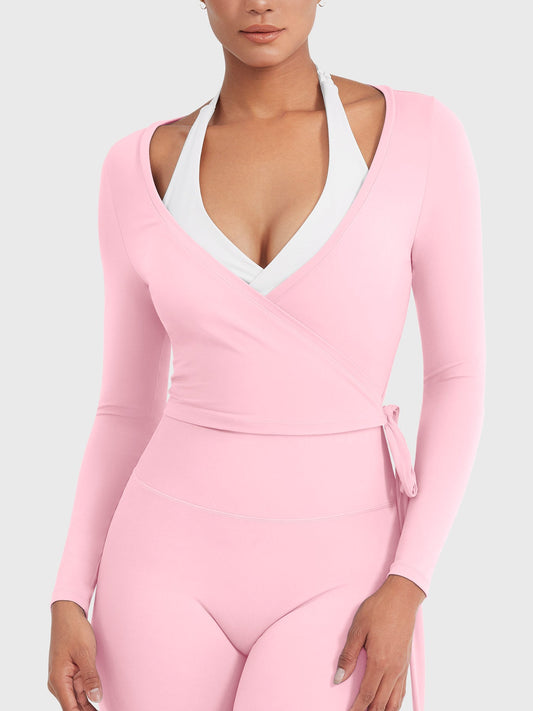 Long Sleeve Ballet Wrap Top