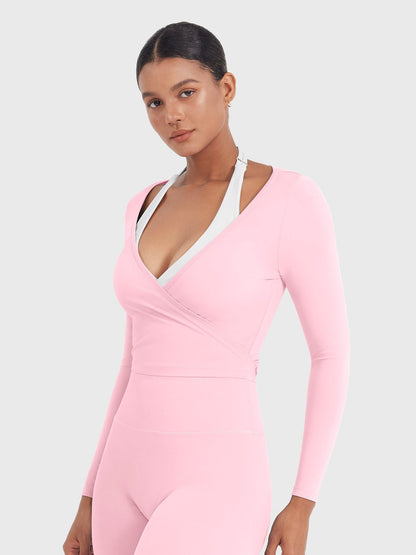 Long Sleeve Ballet Wrap Top