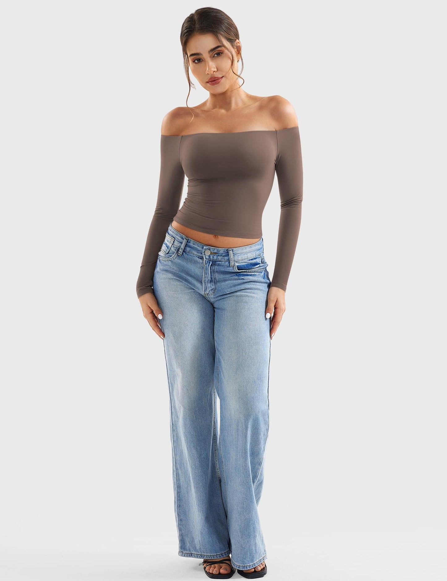 Off Shoulder Crop Top