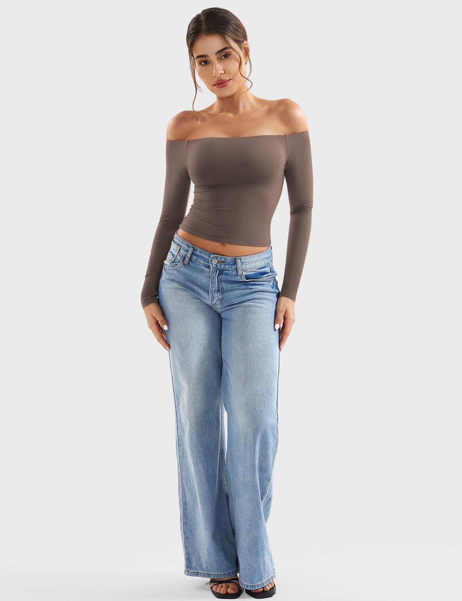 Off Shoulder Crop Top