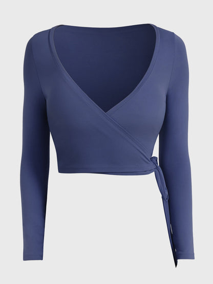 Long Sleeve Ballet Wrap Top