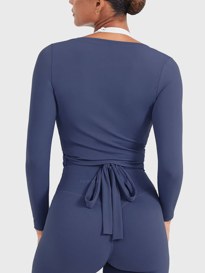 Long Sleeve Ballet Wrap Top