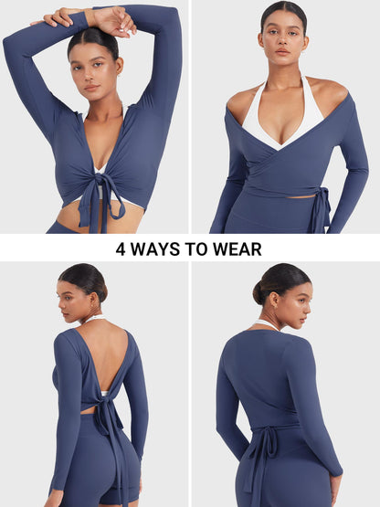 Long Sleeve Ballet Wrap Top
