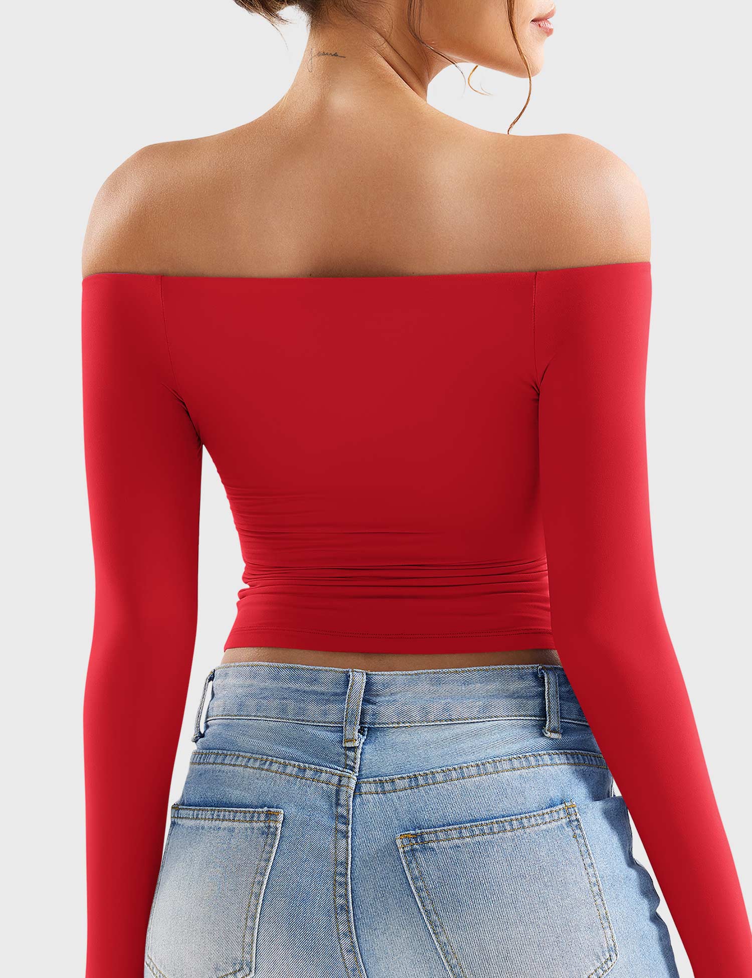 Off Shoulder Crop Top