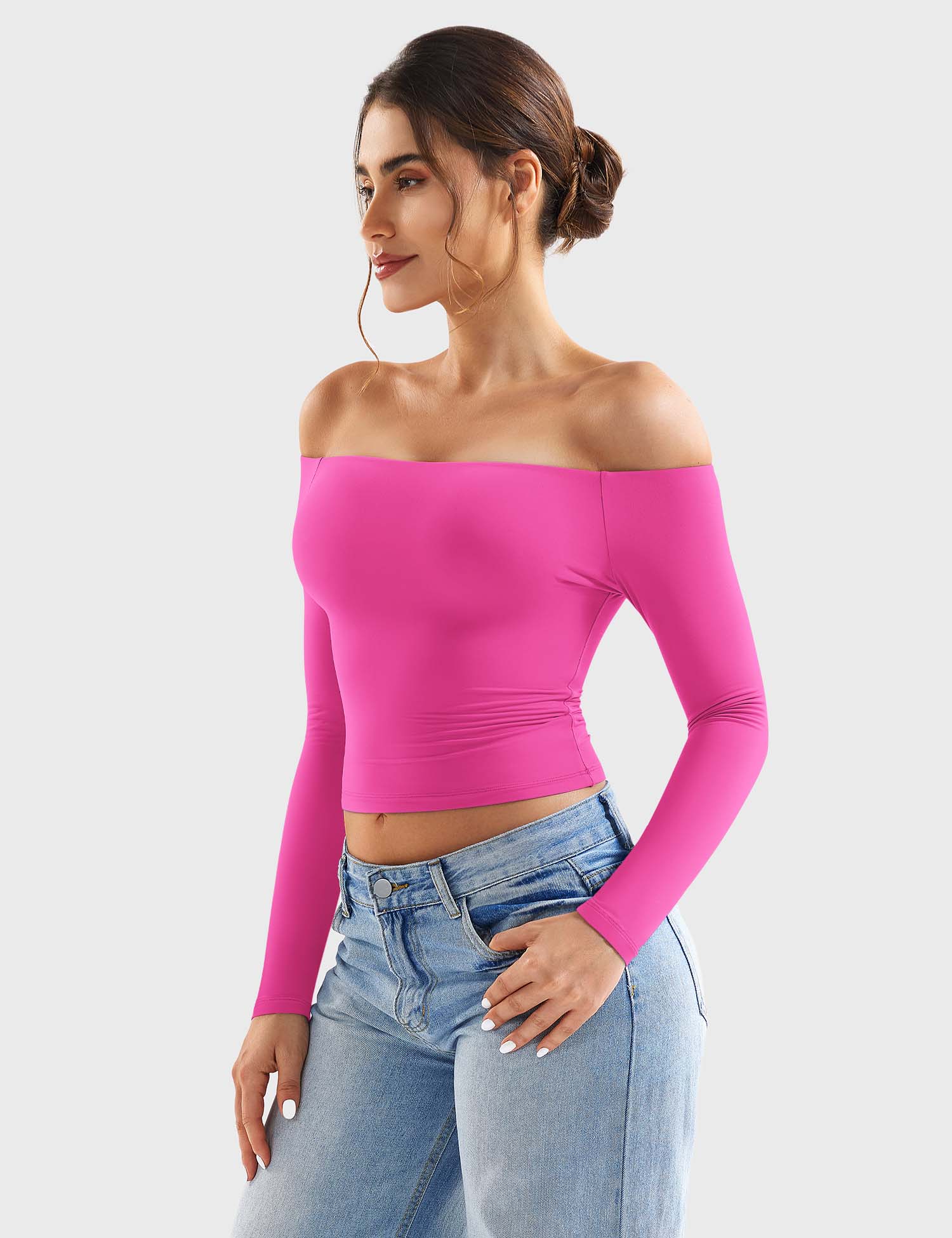 Off Shoulder Crop Top