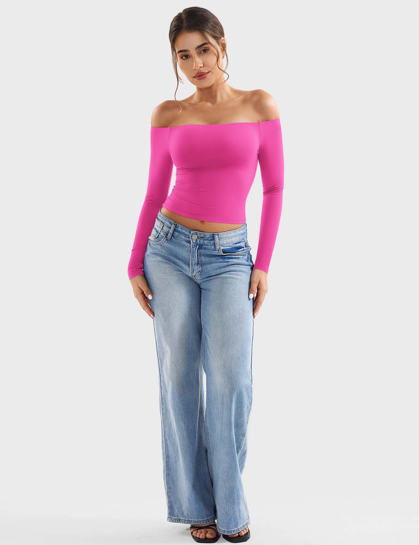 Off Shoulder Crop Top