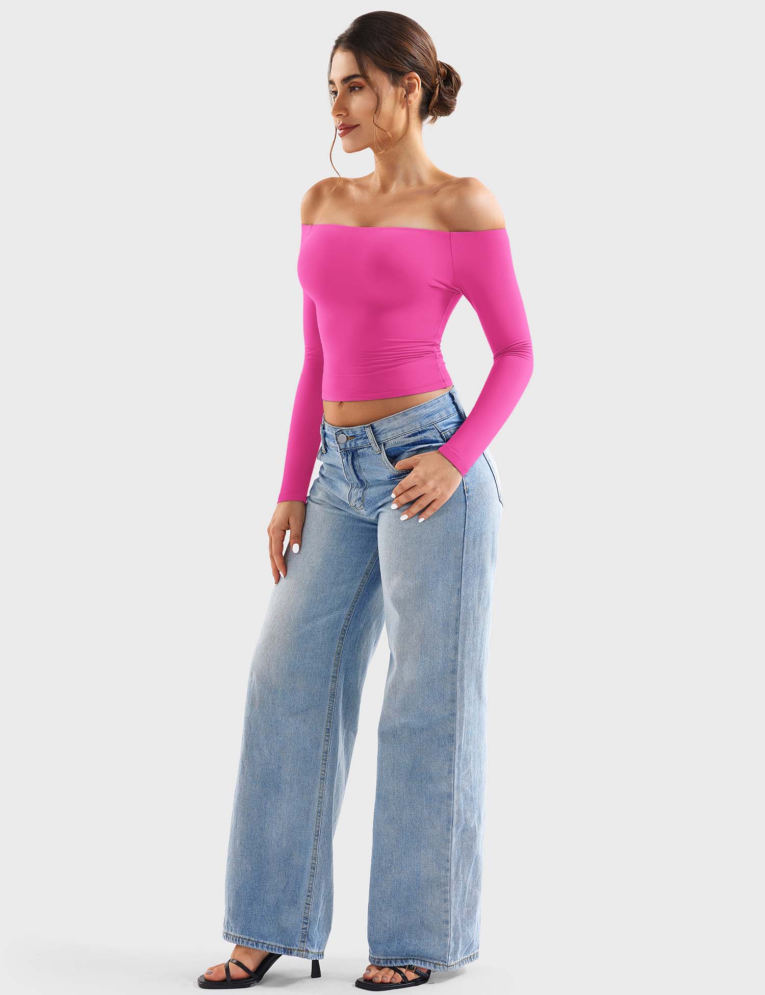 Off Shoulder Crop Top