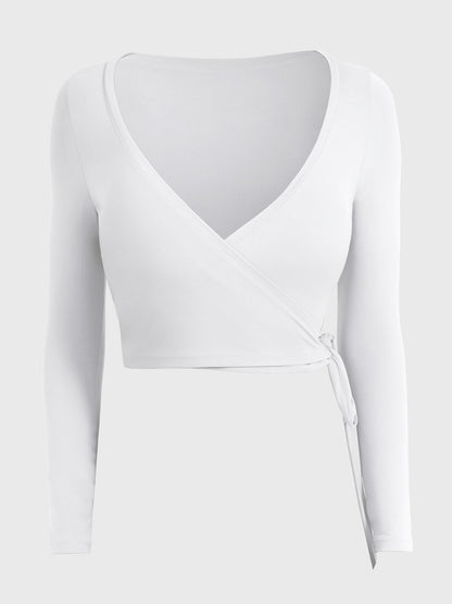 Long Sleeve Ballet Wrap Top