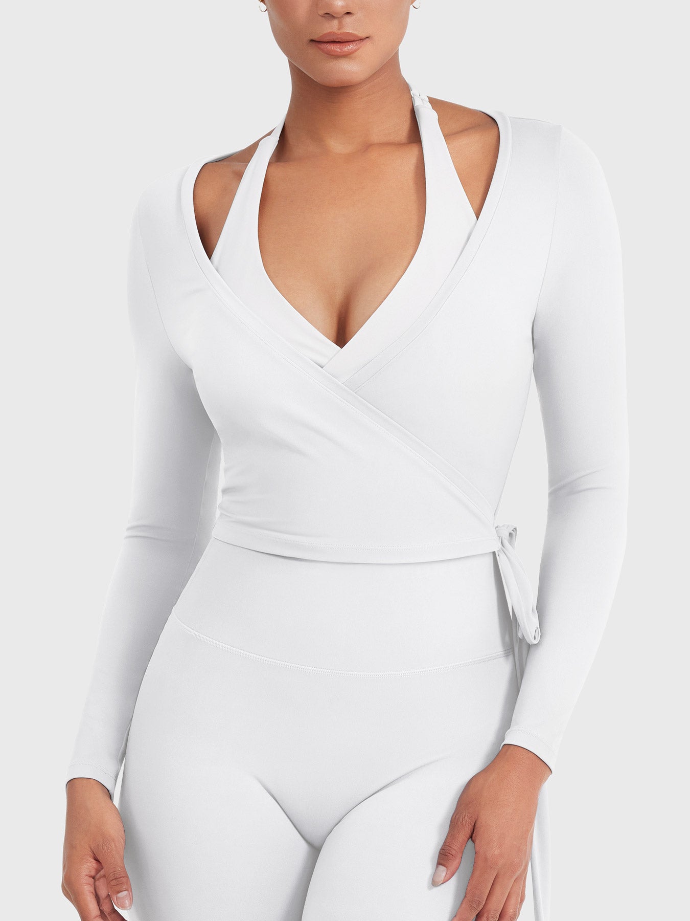 Long Sleeve Ballet Wrap Top