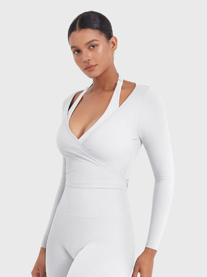 Long Sleeve Ballet Wrap Top