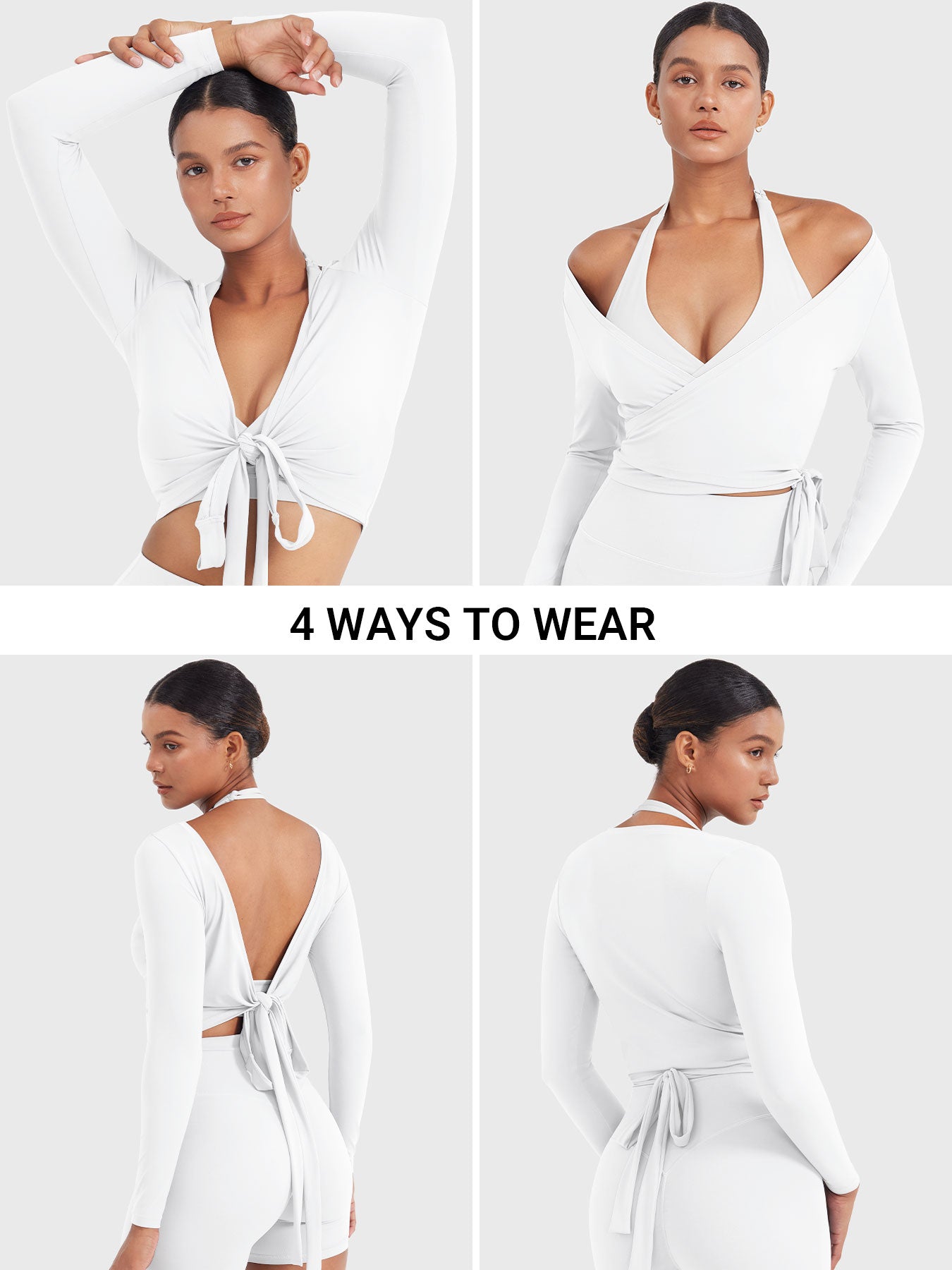 Long Sleeve Ballet Wrap Top