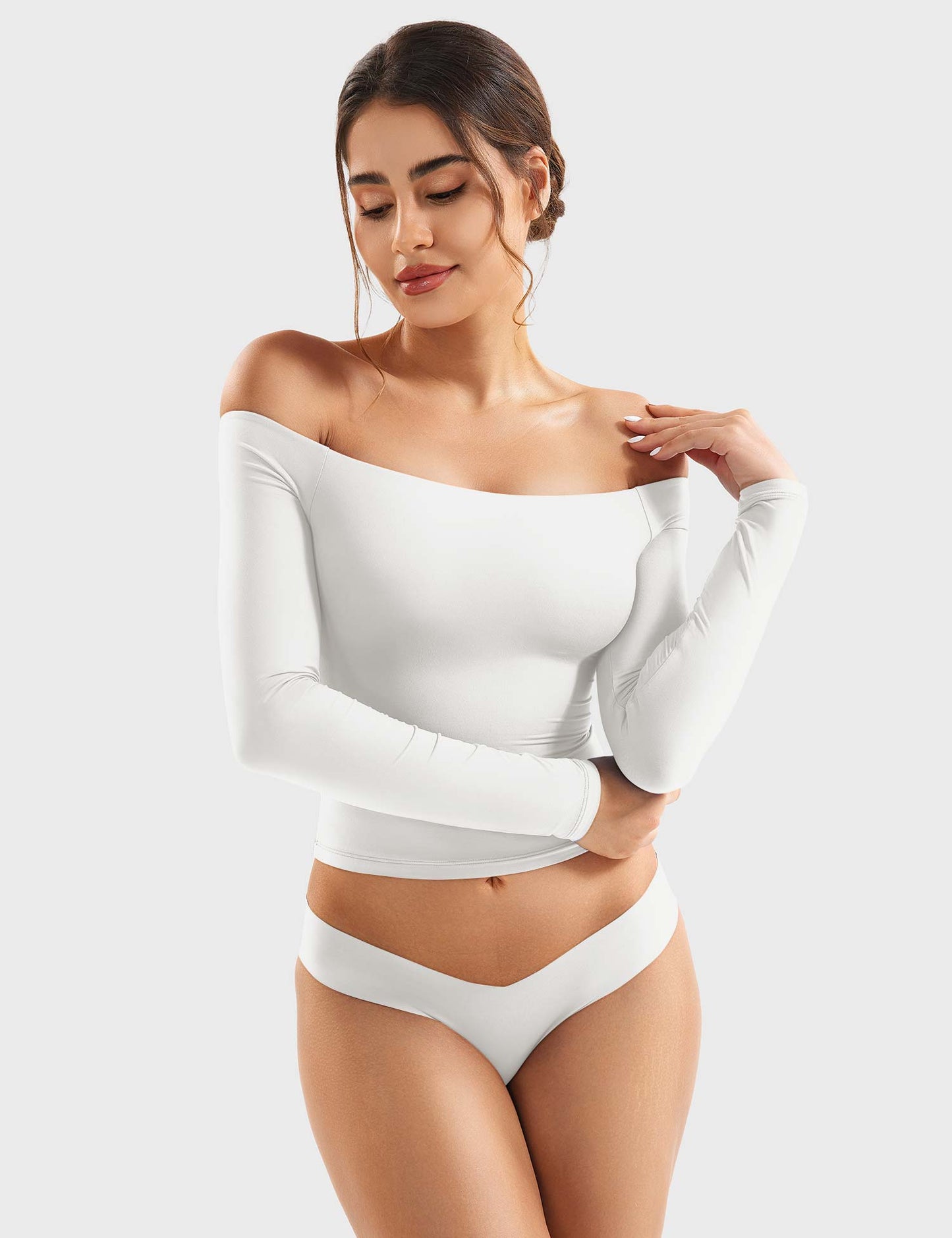 Off Shoulder Crop Top