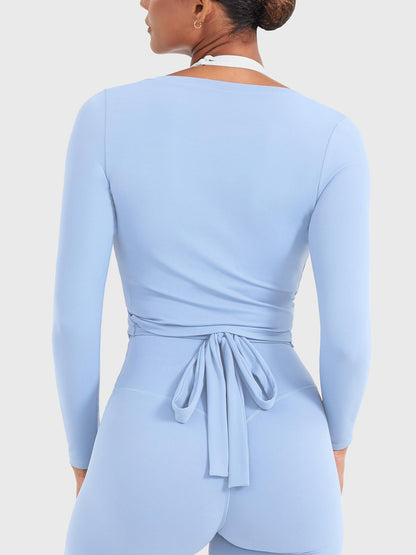 Long Sleeve Ballet Wrap Top