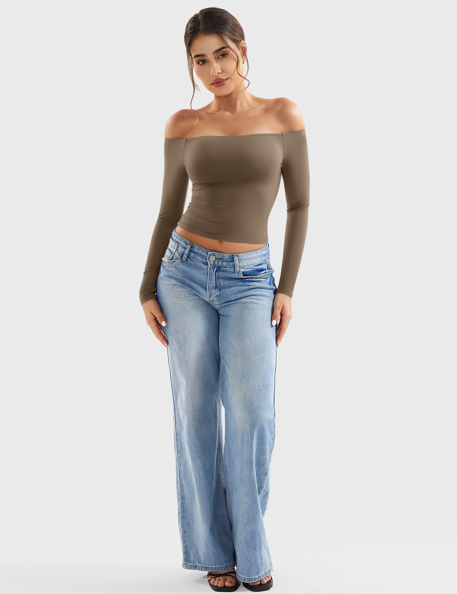 Off Shoulder Crop Top