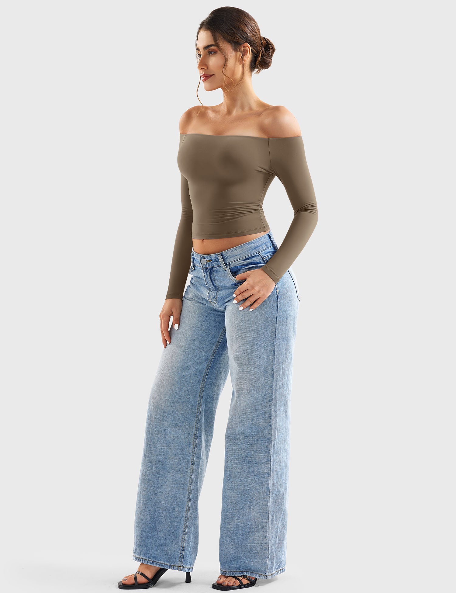 Off Shoulder Crop Top