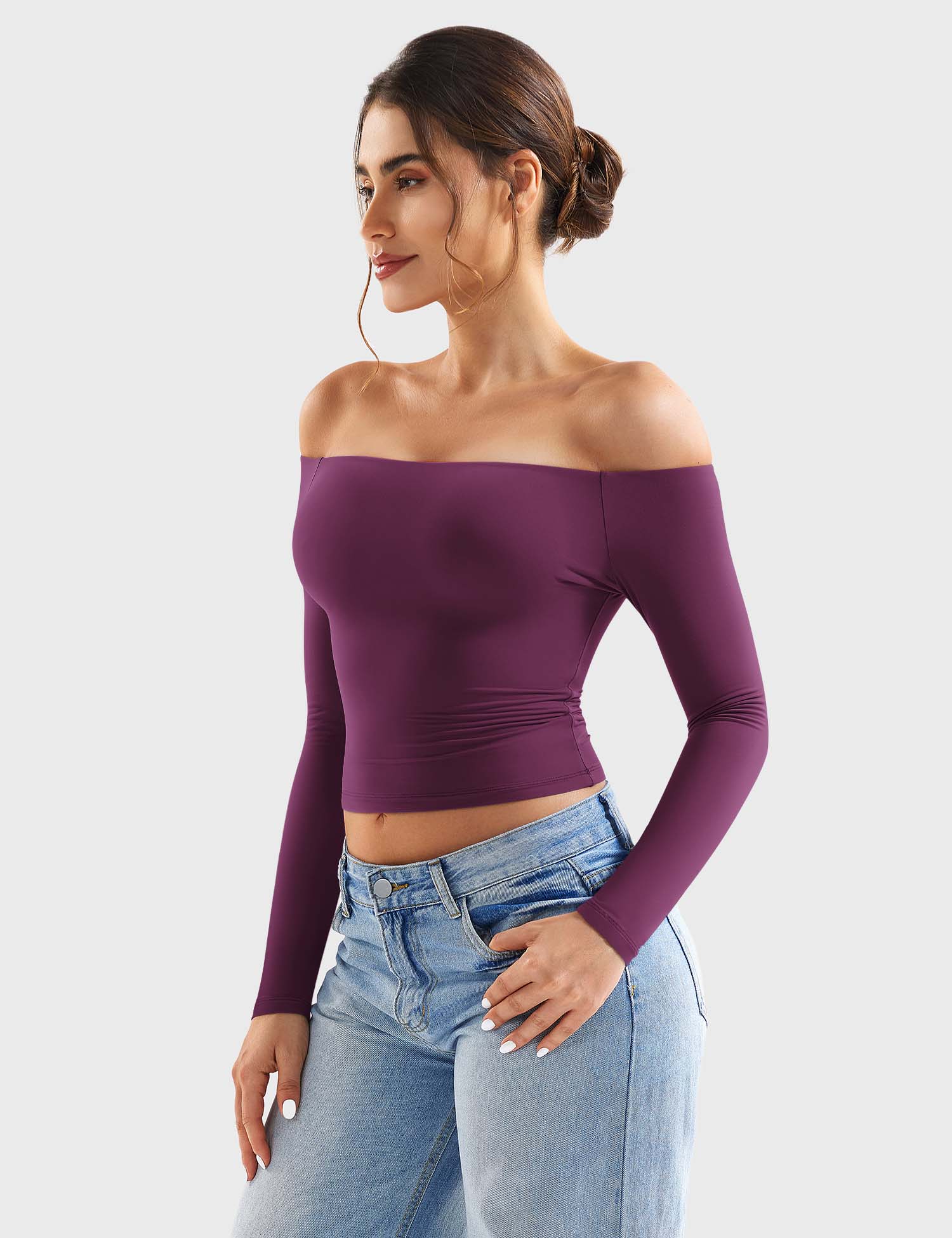 Off Shoulder Crop Top