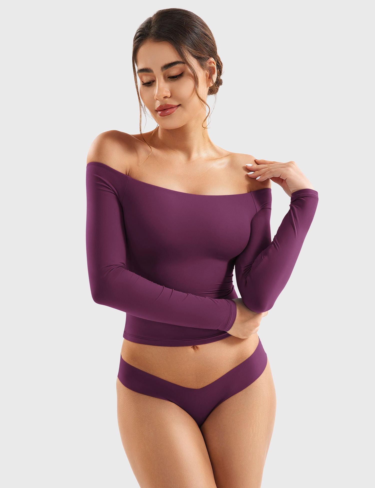Off Shoulder Crop Top