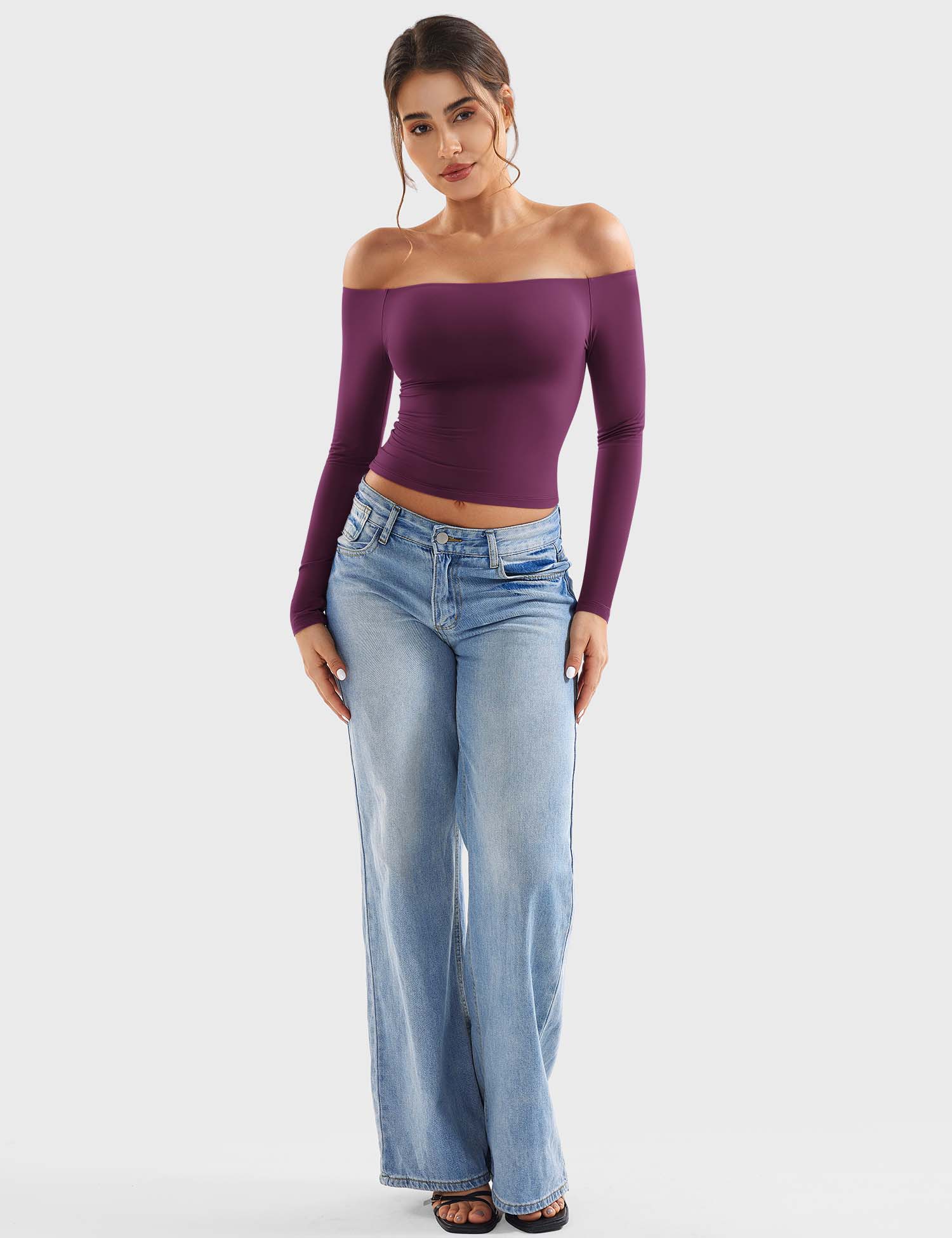 Off Shoulder Crop Top